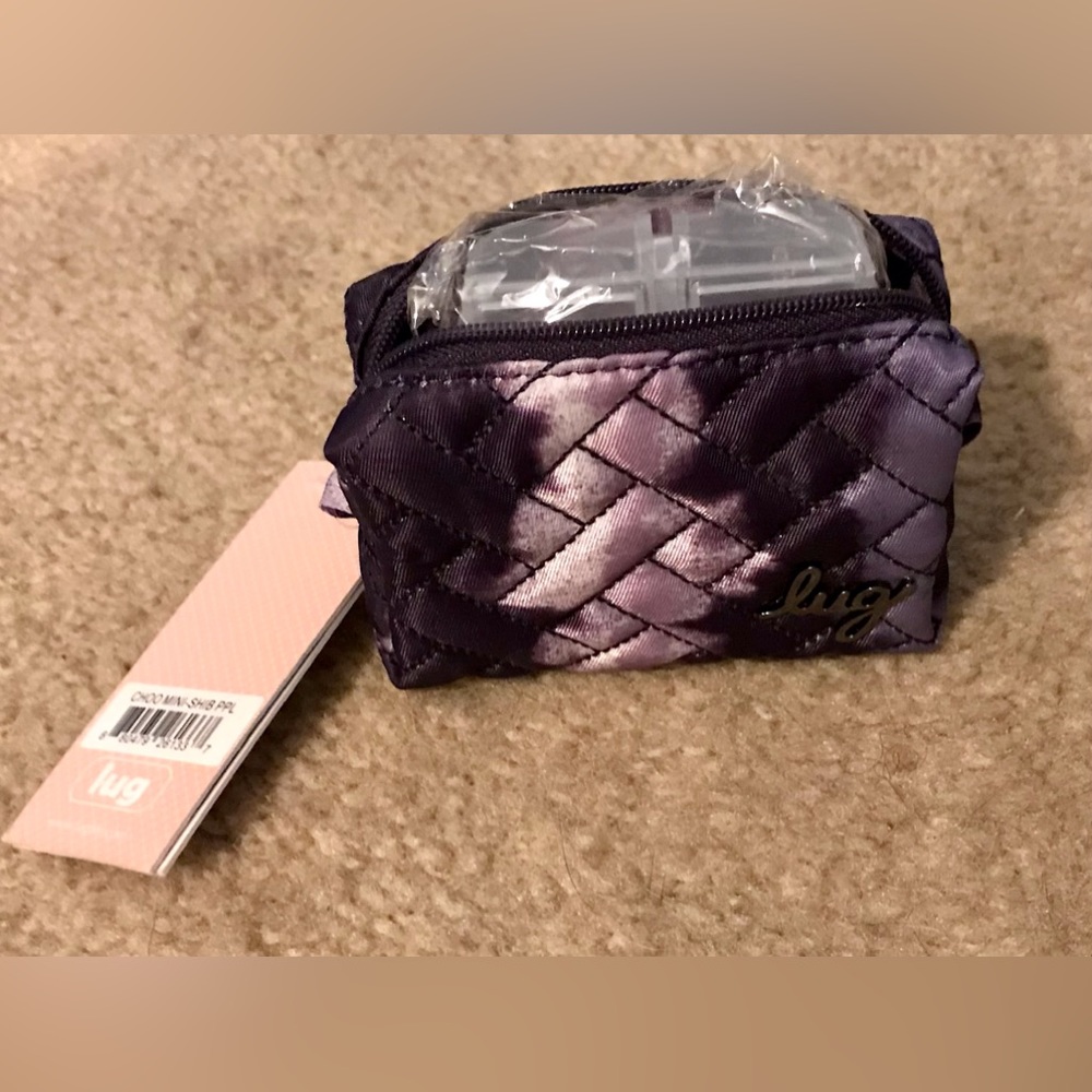 Lug Shibori Purple Mini Choo Choo pill case BNWT
